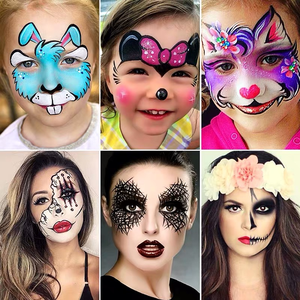 <span class=keywords><strong>Pintura</strong></span> al óleo para fiesta de <span class=keywords><strong>Halloween</strong></span>, Juego de 3 colores, pigmento alto, <span class=keywords><strong>pintura</strong></span> facial y corporal, Etiqueta Privada - Product Image 6