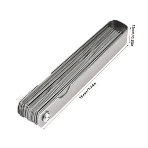 Thước đo độ dày bằng thép không gỉ 32 lưỡi, thước đo khe hở hệ mét 0,04-0,88mm - Product Image 5