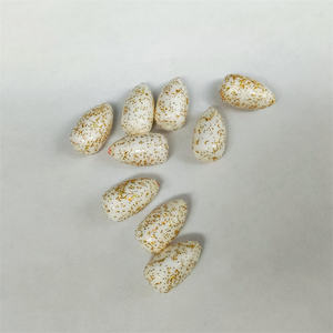 Flotteurs de pêche en mousse EPS blancs avec <span class=keywords><strong>paillettes</strong></span> dorées, flotteurs de type balle - Product Image 1