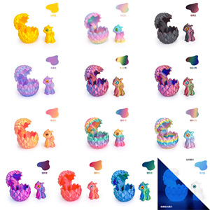 Nouveauté 2025 : Modèle d'œuf de dragon imprimé en 3D, jouet créatif et décompression mobile pour la collection d'animaux et de dinosaures pour enfants - Product Image 5