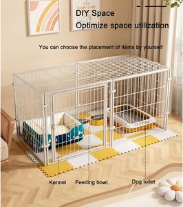 Su misura stile classico in metallo cane cane a prova di fuga Pet <span class=keywords><strong>recinzione</strong></span> per piccoli gatti e cuccioli solido tubo quadrato scatola di imballaggio - Product Image 6