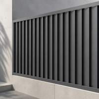 Système de clôture modulaire extérieur à montage rapide et facile pour projets commerciaux et résidentiels, clôture à lamelles en aluminium