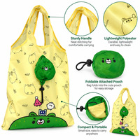 Sacs d'épicerie personnalisés imprimés sur mesure, sacs réutilisables, sacs de courses réutilisables, sacs fourre-tout en polyester, sacs de courses pliables