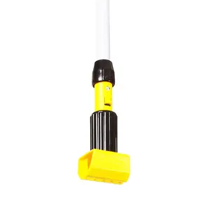 O-Cleaning 60Inch Fiberglass Wet Mop Handle Mop Holder Stick With Easy Change Jaw Clamp Fits For Wet Mop Head With Headband