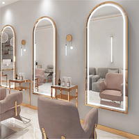 Espejo de Pared Moderno Personalizado con Antivaho para Salón de Belleza, Espejo de Maquillaje de Alta Calidad, Espejo de Baño Inteligente LED con Marco