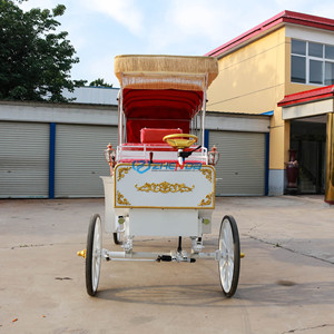 High Performance Tourist Horse Drawn European Horse Carts Wagon Carriage Wedding Electric Horse Carriage - Product Image 5