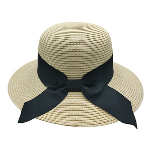 FOCUS Custom Straw Hat-Promotional Eco-Friendly Sun Protection Silk Screen Printed Foldable Flat Brim Buckle Closure Premium