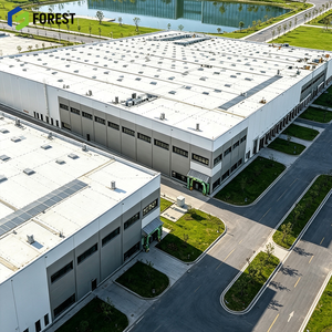 Entrepôt commercial modulaire préfabriqué en acier de qualité industrielle à portée libre pour le stockage de marchandises - Product Image 1