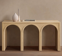 Meubles de salon au design moderne, tailles personnalisables, table d'entrée, table console en bois de luxe