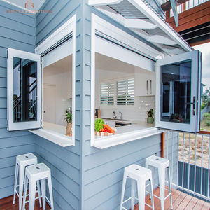 Tùy Chỉnh Không Thấm Nước Đôi Tempered Glass Trắng Accordion Nhôm <span class=keywords><strong>Tri</strong></span> Gấp Toàn Cảnh Cửa Sổ Và Cửa Ra Vào Kim Loại Cho Nhà - Product Image 6