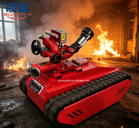 Robot de lutte contre les incendies sur chenilles Guanya personnalisé, garantie 1 an, télécommandé, pour l'extinction d'incendies industriels et les opérations de sauvetage