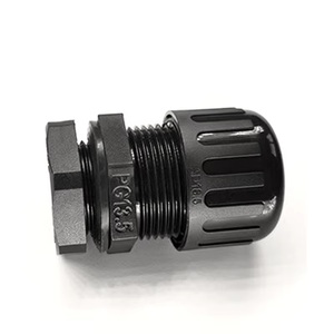Conector de fuelle de nailon PA impermeable, conector de tubo ondulado, sellador de cable de plástico, accesorios de cabeza fija - Product Image 2