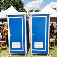 Porte de sécurité modulaire en acier de haute qualité, panneau sandwich, unités de toilettes portables, design moderne, préfabriquées, utilisation extérieure
