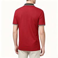 Polo homme à manches courtes personnalisé avec logo, coupe ajustée, confortable et respirant, idéal pour les activités de plein air, le bureau et la ville.