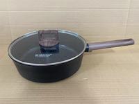 Ensemble de casseroles et poêles en aluminium écologique antiadhésif Boreine moderne de 17 pièces, base multicouche pour la cuisine à domicile, comprend une casserole profonde