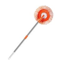 Serpillère de nettoyage réglable en microfibre avec manche réglable en hauteur et tête de serpillère remplaçable pour le nettoyage des sols et des murs à la maison