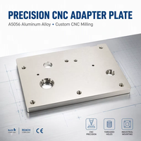 Service d'usinage CNC, pièces en alliage d'aluminium, plaques adaptatrices, finition de placage mat, pièces usinées CNC de précision personnalisées