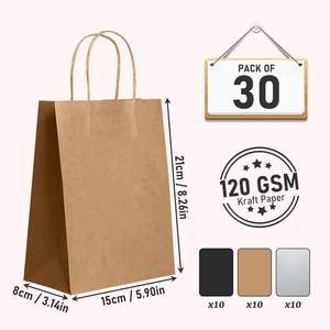 Bolsas de Papel Kraft Blancas Ecológicas Premium para Envasado de Bebidas de Café, Impresas con Logotipo Personalizado, Biodegradables, Suministro al por Mayor - Product Image 2