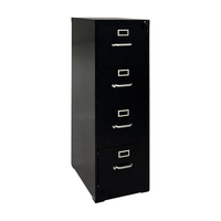 Armoire de classement mobile moderne en acier à 4 tiroirs avec serrure pour la maison, le bureau et l'école
