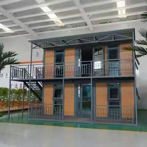 Rumah Prefabrikasi Kontainer Ekspansi 20Ft 40Ft Siap Huni, <span class=keywords><strong>2</strong></span> <span class=keywords><strong>3</strong></span> 4 5 Kamar Tidur, Villa Mewah Baja Ringan, Gedung Kantor Mobile - Product Image 3