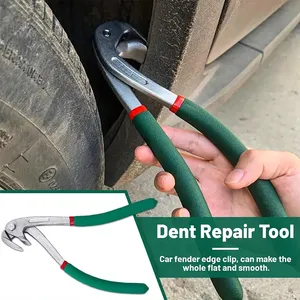 Kit de herramientas de aluminio para reparación de bordes de coche sin pintura, alicates de crimpado para abolladuras, kit de clips para capó y puerta, alicates de recorte de bordes, herramientas de calibre para orificios planos - Product Image 4