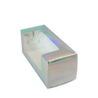 Boîte cadeau vide en papier holographique pour emballage de flacon de shampoing, de parfum ou de bougie
