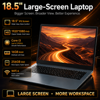 Grote Scherm Zakelijke Laptop 18,5 Inch Intel Core I3-10100Y 8GB RAM 256GB SSD FHD IPS WiFi 6 Groothandel Laptop Computer OEM ODM