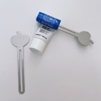 Distributeur de dentifrice manuel en métal avec logo personnalisé, presse-tube à dentifrice, rouleau pour tube de dentifrice, outil d'organisation pour la salle de bain