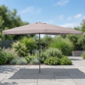 Ombrellone da Giardino Galileo Moderno Ecru 3x4 M con Palo in Alluminio e Telaio in Poliestere, Sollevamento Manuale, per Patio, Esterni, Spiaggia, Palestra, Hotel - Product Image 2