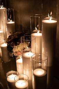 Jarrón de Vidrio Transparente de 32 Pulgadas (100 cm), Alto y Largo, para Flores, con Efecto Térmico Flotante, para Velas de Pilar, Centro de Mesa para Bodas - Product Image 5