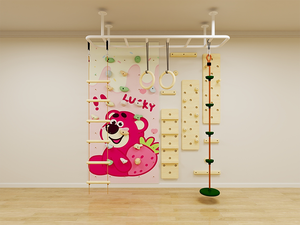 Muro de Escalada de Madera para Niños, Tipo Monkey Bar, Fácil Instalación, Uso Interior/Exterior, Alta Calidad, Diversión para el Hogar y la Escuela - Product Image 5