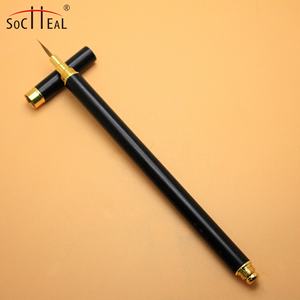 Yalixin luxe ongles fournisseur brosse 100% <span class=keywords><strong>Kolinsky</strong></span> cheveux noir poignée en métal serti pour huile acrylique <span class=keywords><strong>aquarelle</strong></span> Gouache peinture - Product Image 4