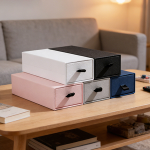 Elegantes Cajas de Papel Rígido Biodegradables con Diferentes Formas Personalizadas, Recubrimiento UV, Material con Textura Natural para Regalos - Product Image 2