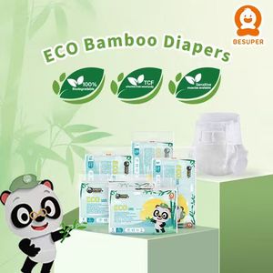 Pañales Ecológicos Biodegradables de Pulpa de Celulosa para Bebés, con Prevención de Fugas <span class=keywords><strong>3D</strong></span> y Absorción Suave y Transpirable, Venta al Por Mayor - Product Image 1