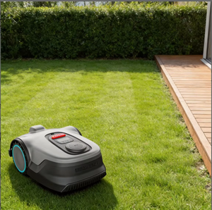 Tondeuse à <span class=keywords><strong>gazon</strong></span> robotisée sans fil, coupe-herbe intelligent avec évitement d'obstacles pour jardin extérieur - Product Image 2