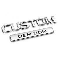 Emblème de voiture personnalisé en plastique ABS chromé 3D, logo OEM ODM, autocollant de badge automobile, accessoire de style extérieur résistant aux intempéries