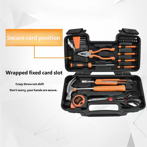 Kit d'outils à main en acier au carbone Powerlift TS005 de 40 pièces avec mallette rigide, disponible en version OEM - Outils de réparation générale pour la maison et l'électricité, y compris - Product Image 6