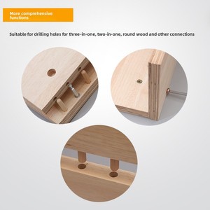 Perforateur de trous trois-en-un, localisateur de trous, connecteur de menuiserie deux-en-un <span class=keywords><strong>pour</strong></span> chevilles rondes en <span class=keywords><strong>bois</strong></span>, outils DIY Wu Xin Modèle 40 - Product Image 3
