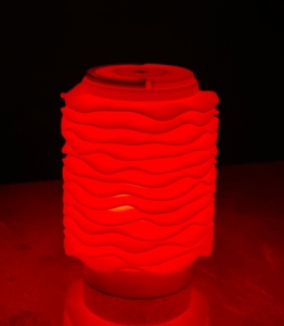 Lámpara de Noche con Diseño de Onda Única, Lámpara de Escritorio Táctil Recargable, Luz Nocturna Portátil, Luz de Ambiente para Habitación, Decoración - Product Image 5