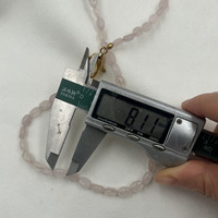 Collier ras du cou tendance de 18 pouces, pierre de quartz rose, pierres naturelles, fermoir en acier inoxydable plaqué or 18 carats