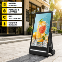 Afficheur numérique extérieur 32/43/55 pouces, étanche IP65, haute luminosité, lisible en plein soleil, écran publicitaire Android pour