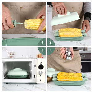 Utensilios para hornear maíz en el horno doméstico, caja para maíz tierno asado en <span class=keywords><strong>microondas</strong></span>, herramientas para maíz, huevos, frutas y verduras para uso doméstico - Product Image 4