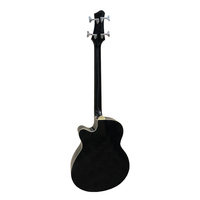 Gloss Black Colour Wholesale Factory Cheap Price Custom Made String Instruments 4 String Acoustic Electric Bass Guitar