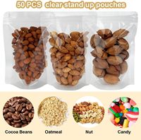Sachet transparent à fond plat avec fermeture éclair supérieure pour l'emballage d'aliments pour bébés, en matériaux BOPP/AL/PE/CPP, imprimé en héliogravure