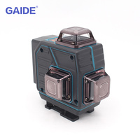 GAIDE usine niveau laser puissant 4d vert 16 lignes niveau laser 4d