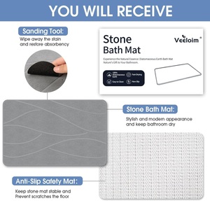 Tapis <span class=keywords><strong>de</strong></span> <span class=keywords><strong>bain</strong></span> en diatomite personnalisé CF, antidérapant, super absorbant, pour <span class=keywords><strong>salle</strong></span> <span class=keywords><strong>de</strong></span> <span class=keywords><strong>bain</strong></span>, vente en gros - Product Image 6