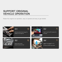 Topleo CS5 Universal Android Carplay AI BOX Smart Car Key Auto Wireless Adapter dengan Garansi 3 Tahun Ai Box Carplay
