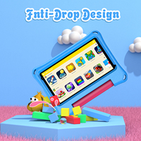 Tablette Android M7K bleue 7 pouces A100 WIFI Quad Core 2 + 32GB Tablette d'apprentissage pour l'étude des enfants