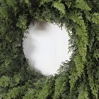 Guirlande de Noël en cyprès artificiel, verdure artificielle, haute qualité, écologique, durable, imperméable, moderne, faite à la main, 30 pouces