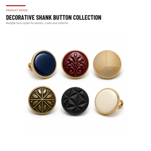 Botones Decorativos con Logotipo Personalizado para Ropa, Cierres para Prendas a Medida, Aleación de Zinc y Latón Ecológicos, Forma Redonda - Product Image 2
